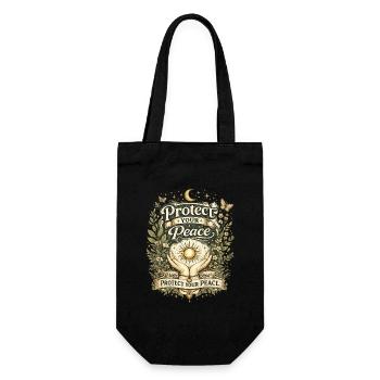 Protecting Your Peace - Gift Bag for Bottles - black - Front