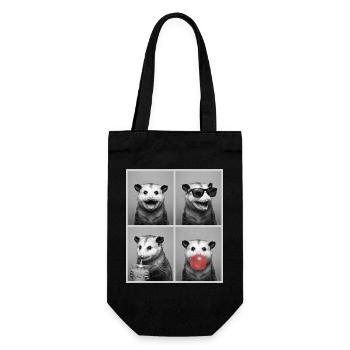 Opossums Opossum - Gift Bag for Bottles - black - Front