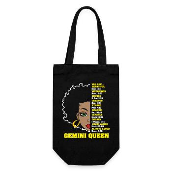 Signe du zodiaque Gémeaux - Sac à bouteille - noir - Devant