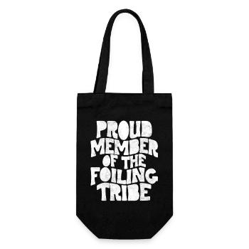 Proud Member of the Foiling Tribe - Geschenkbeutel für Flaschen - Schwarz - Vorne