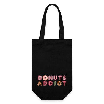 Donuts addict love - Sac à bouteille - noir - Devant