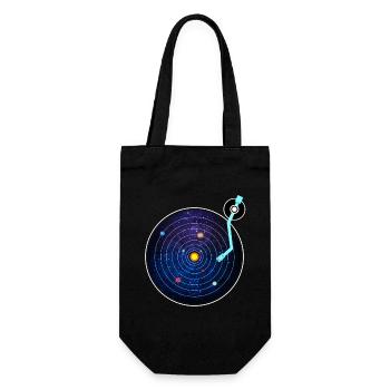 Vinyl Astro T-Shirt - Solar System Vinyl Fan - Gift Bag for Bottles - black - Front