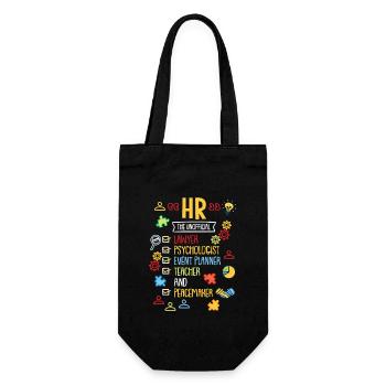 HR The Unofficial Lawyer Psychologist EventPlanner - Sac à bouteille - noir - Devant
