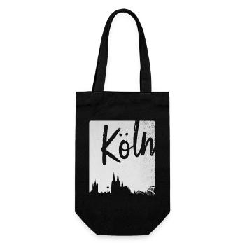 Köln - Geschenkbeutel für Flaschen - Schwarz - Vorne