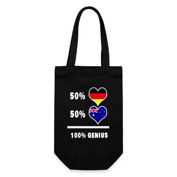 Allemagne et Australie brillant / cadeau - Sac à bouteille - noir - Devant