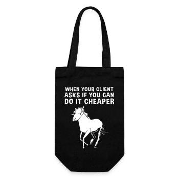 Grafiker Designerin Grafik Designer Künstlerin - Geschenkbeutel für Flaschen - Schwarz - Vorne