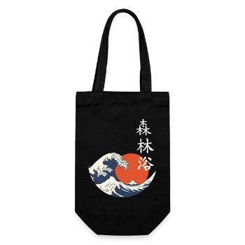 Wave Sun Shinrin - Gift Bag for Bottles - black - Front