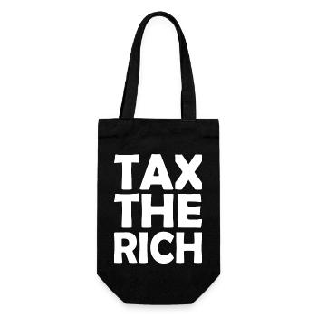 Tax the rich - Gift Bag for Bottles - black - Front