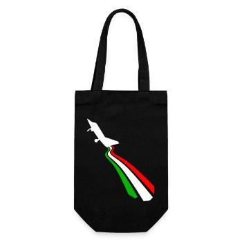 Drapeau de l'Italie - Sac à bouteille - noir - Devant