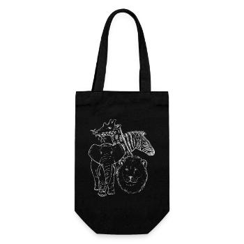 Animal sauvage - Sac à bouteille - noir - Devant