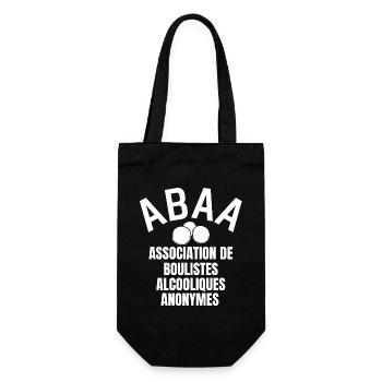 pétanque, fan de pétanque, bouliste - Sac à bouteille - noir - Devant