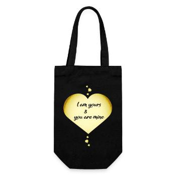 Couples amoureux Coeur d’amour - Sac à bouteille - noir - Devant