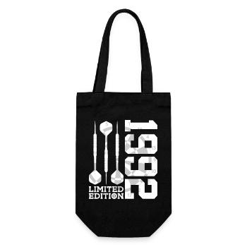LIMITED EDITION 1992 DARTS 34. GEBURTSTAG - Geschenkbeutel für Flaschen - Schwarz - Vorne