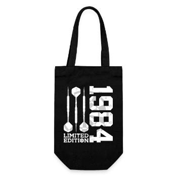 LIMITED EDITION 1984 DARTS 42ND BIRTHDAY - Gift Bag for Bottles - black - Front