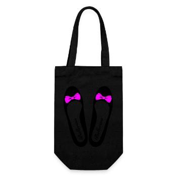 Ballerina 3 - Geschenkbeutel für Flaschen - Schwarz - Vorne