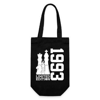 33. GEBURTSTAG SCHACH LIMITED EDITION 1993 - Geschenkbeutel für Flaschen - Schwarz - Vorne