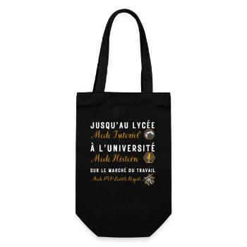 Mode Tutoriel Lycée Université - Gift Bag for Bottles - black - Front