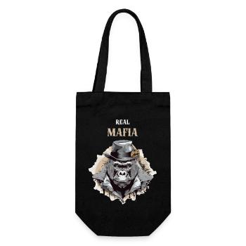 The real mafia - Gift Bag for Bottles - black - Front