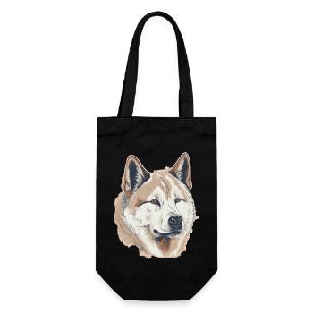 Akita - Gift Bag for Bottles - black - Front
