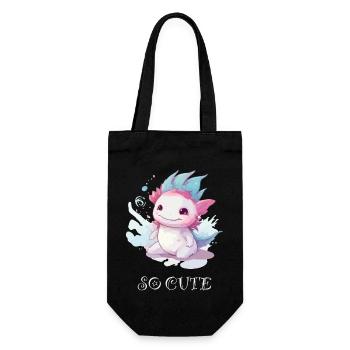 Iki the axolotl - Gift Bag for Bottles - black - Front