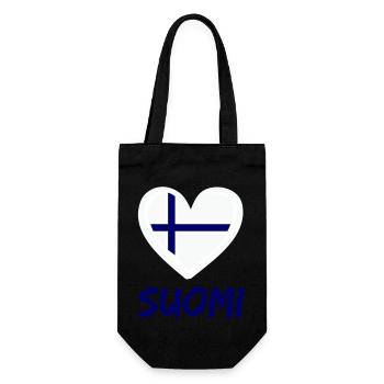 Finland Suomi - Gift Bag for Bottles - black - Front