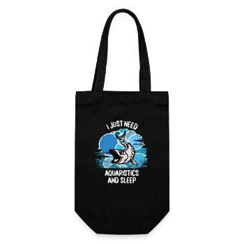 Aquarium Aquarists Fish Ornamental fish Aquaristics - Gift Bag for Bottles - black - Front
