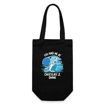 Divers Scuba Diving Scuba Diving Scuba Diving - Gift Bag for Bottles - black - Front