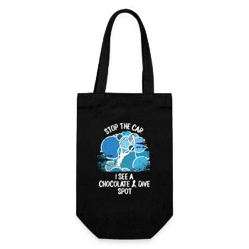 Divers Scuba Diving Scuba Diving Scuba Diving - Gift Bag for Bottles - black - Front