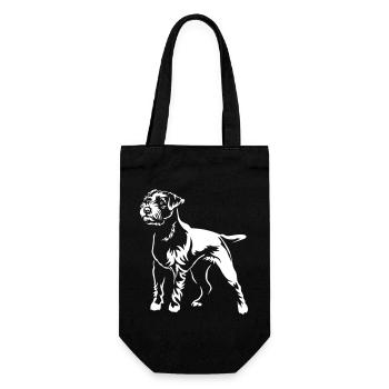 Parson Russell Terrier "BlackEdition" - Gift Bag for Bottles - black - Front