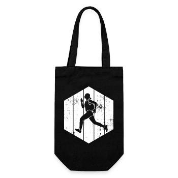 Runner Girl - Gift Bag for Bottles - black - Front