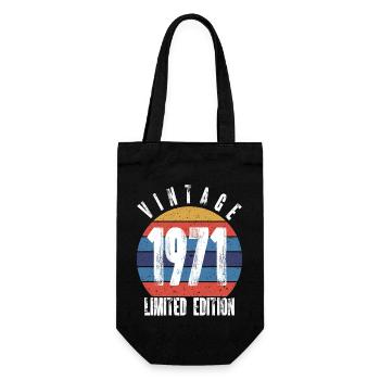 Vintage 1971 Limited Edition - Gift Bag for Bottles - black - Front