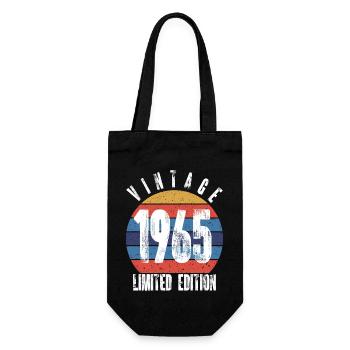 Jahrgang 1965 Limitierte Auflage - Geschenkbeutel für Flaschen - Schwarz - Vorne