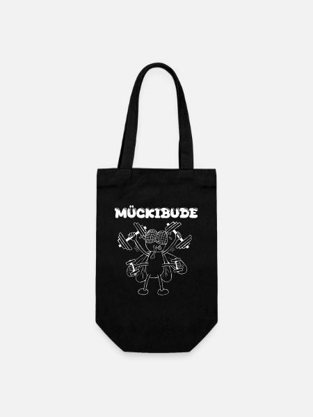 Muckibude - Geschenkbeutel für Flaschen - Schwarz