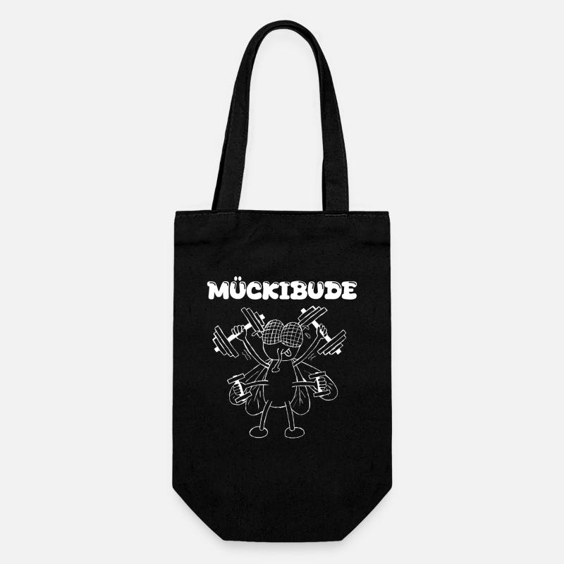 Muckibude - Geschenkbeutel für Flaschen - Schwarz