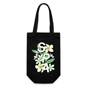 Frauen Frauenpower Design Kunst weiblicher Feminismus SPA - Geschenkbeutel für Flaschen - Schwarz - Vorne