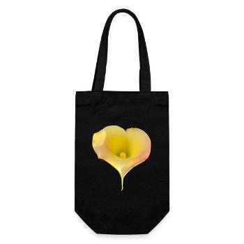 LYS CALLA JAUNE - Sac à bouteille - noir - Devant