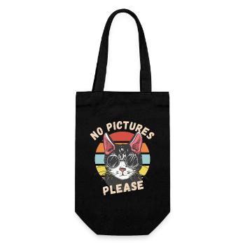 Pas de photos s’il vous plaît - Sac à bouteille - noir - Devant