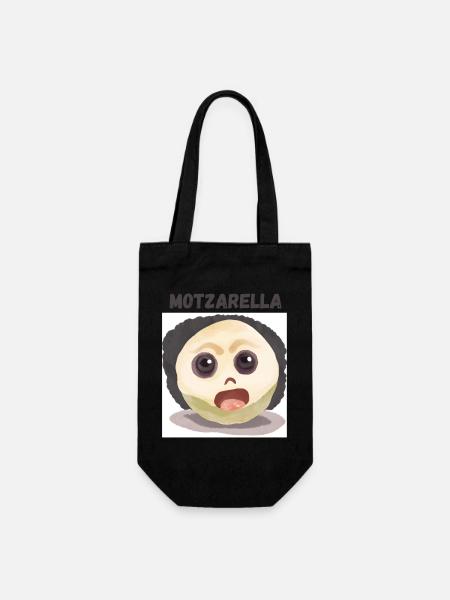 MoTzarella - Geschenkbeutel für Flaschen - Schwarz