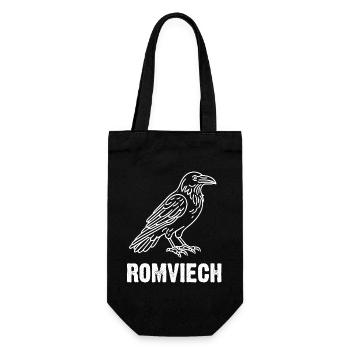 Romviech Österreich Dialekt  Mundart - Geschenkbeutel für Flaschen - Schwarz - Vorne