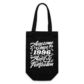 Awesome Since 1996 - Aged To Perfection, Gift 1996 - Gift Bag for Bottles - black - Front