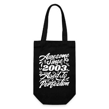 Awesome Since 2003 - Aged To Perfection, Gift 2003 - Gift Bag for Bottles - black - Front