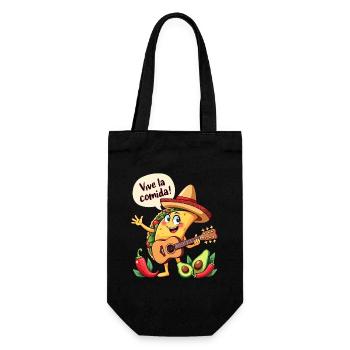 Taco Fiesta avec guitare et flair hispanique - Sac à bouteille - noir - Devant