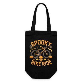Spooky Halloween Bike Ride Design - Gift Bag for Bottles - black - Front