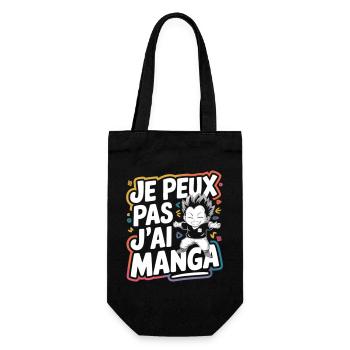 Je peux pas, j'ai manga - Sac à bouteille - noir - Devant