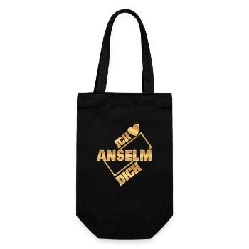 Couple Anselm - Geschenkbeutel für Flaschen - Schwarz - Vorne