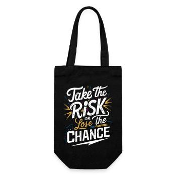 Prends le risque ou perds ta chance - Sac à bouteille - noir - Devant