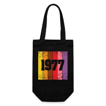 1977 - Geschenkbeutel für Flaschen - Schwarz - Vorne