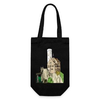 Château de Lichtenstein // Illustration - Sac à bouteille - noir - Devant