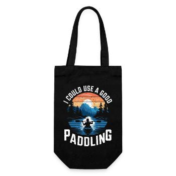 Humour pour les amateurs de kayak - Sac à bouteille - noir - Devant