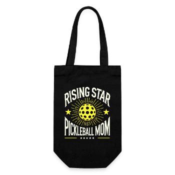 Rising Star Pickleball Mom - Gift Bag for Bottles - black - Front